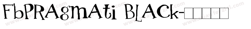 FbPragmati Black字体转换